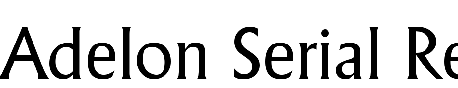 Adelon Serial Regular DB Font Download Free